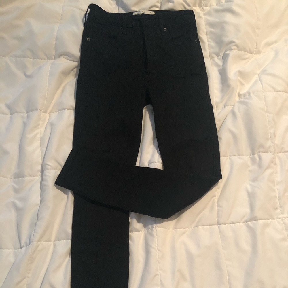 Black Skinny High Rise A&F Jeans